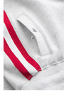 Ombre Clothing Herren-Jogginghose mit Saum und gerippten Beinabschlüssen - grau meliert