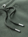 Ombre Clothing Herren-Jogginghose mit Saum und gerippten Beinabschlüssen - olivgrün
