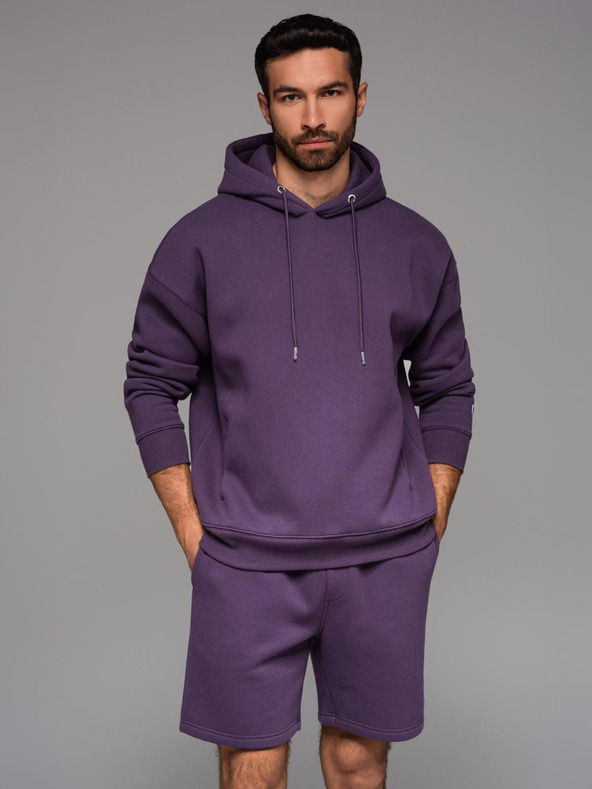 Ombre Clothing Unisex-Hoodie mit Taschen - lila