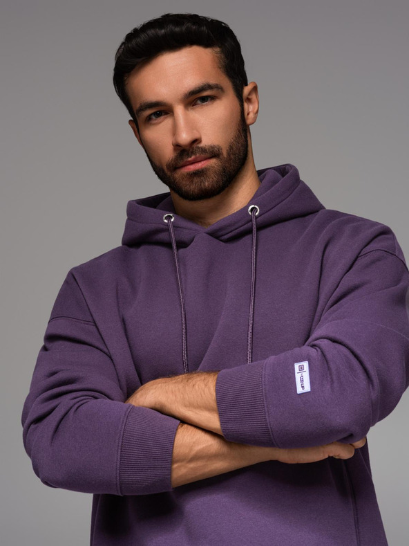 Ombre Clothing Unisex-Hoodie mit Taschen - lila