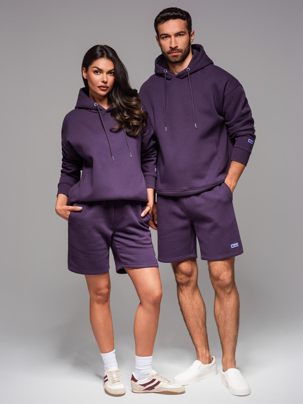 Ombre Clothing Unisex-Hoodie mit Taschen - lila