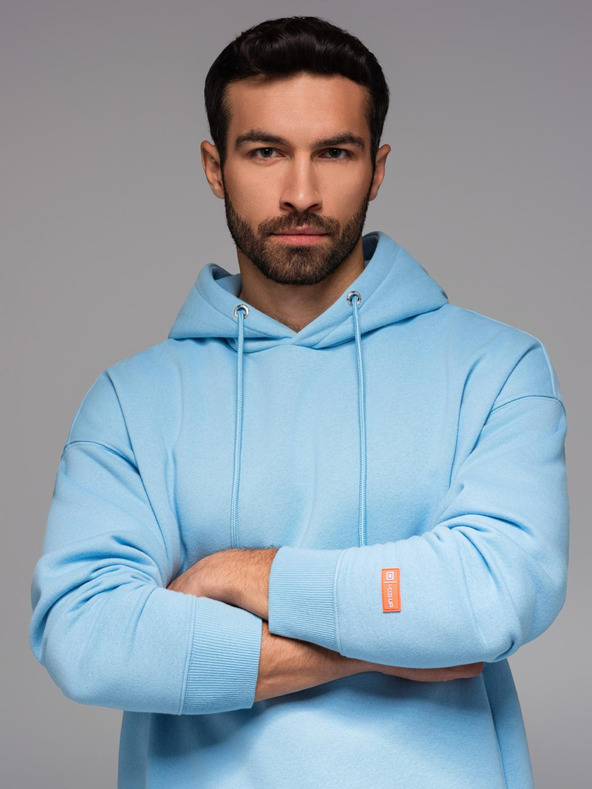Ombre Clothing Unisex-Hoodie mit Taschen - blau