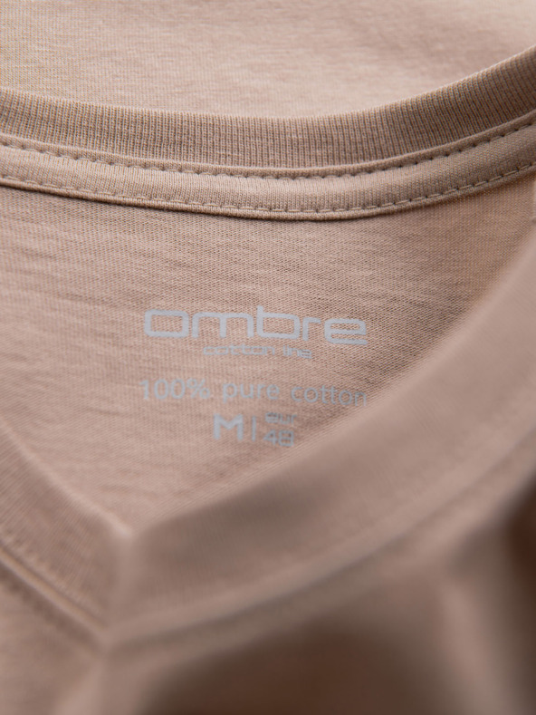 Ombre Clothing Herren-Klassik-T-Shirt BASIC - sand