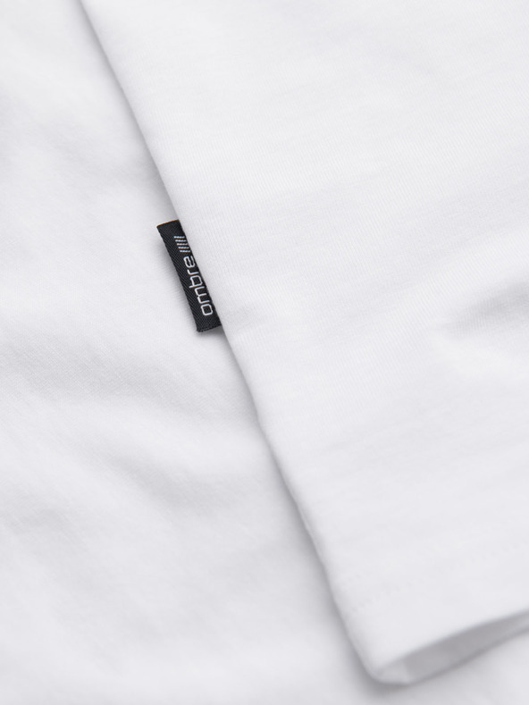 Ombre Clothing Herren klassisches Baumwoll-T-Shirt BASIC - weiß