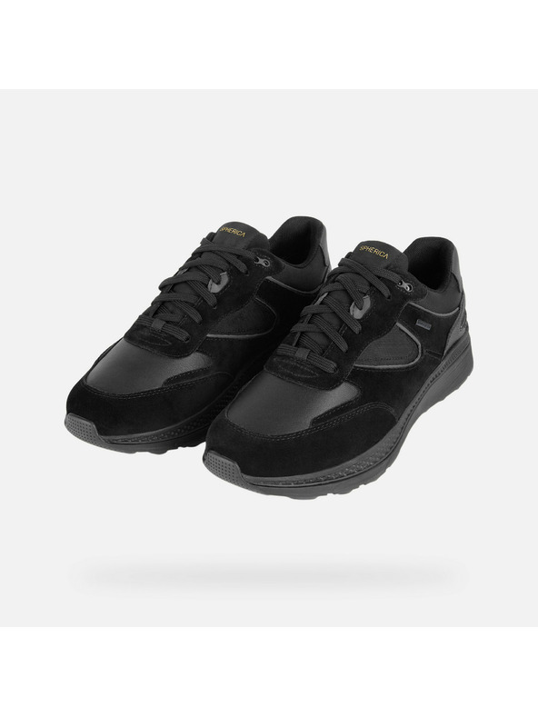 Geox Schwarze Herren-Turnschuhe Geox Spherica Actif X1