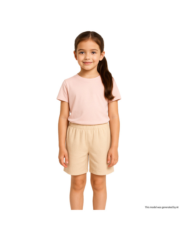 NAX Kinder-Baumwoll-T-Shirt nax NAX GOMO pfirsich-weiß