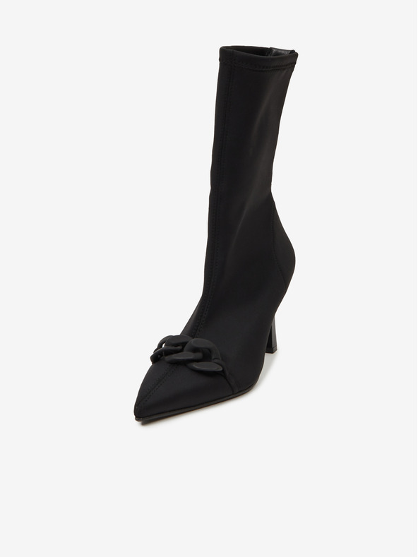 Ojju Schwarze Damenstiefel mit Absatz OJJU