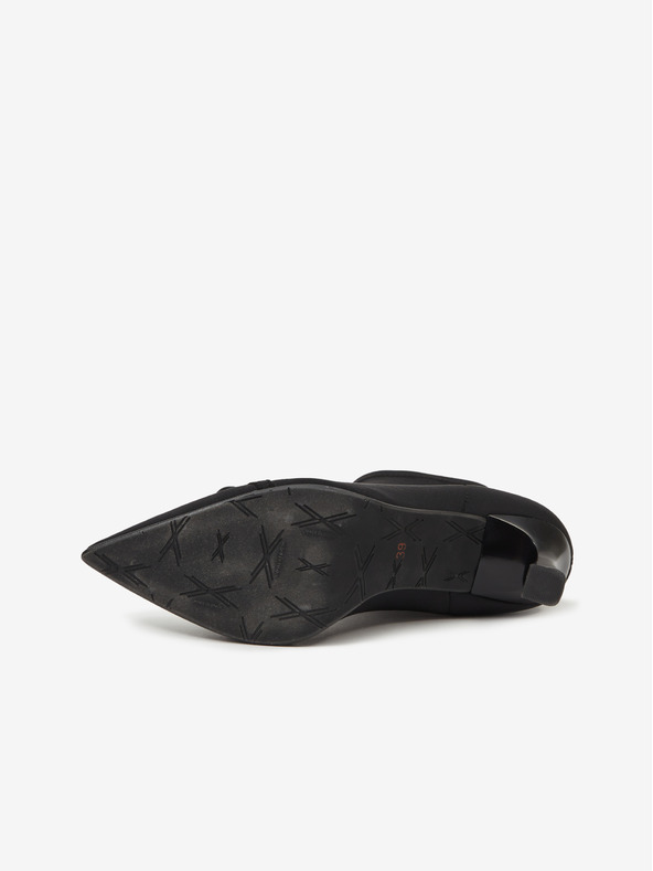 Ojju Schwarze Damenstiefel mit Absatz OJJU