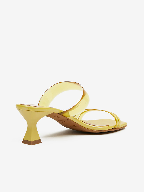 Ojju Gelbe Damenpantoffeln mit Absätzen OJJU