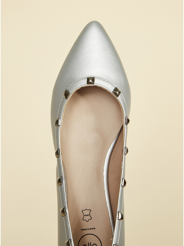 Ojju Ballerinas in silberner Farbe OJJU