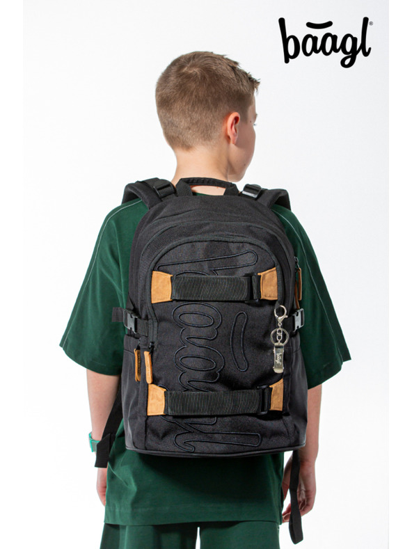 BAAGL  BAAGL 5 SET Skate Darkness: Rucksack, Federmäppchen, Etui, Beutel, Mappe