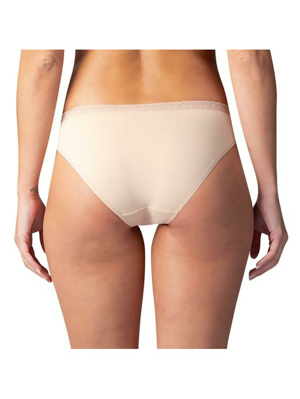 Bellinda Damen Slip mit Spitze - hautfarben