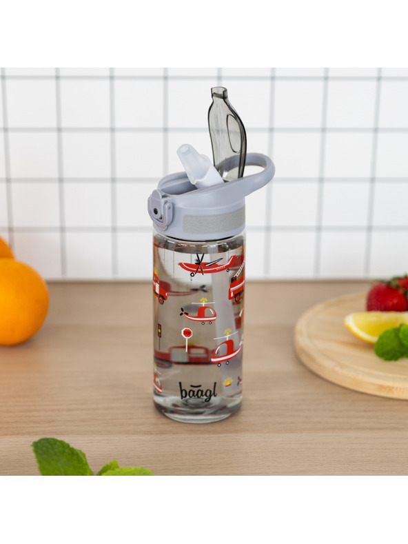BAAGL  BAAGL Tritan-Trinkflasche mit Strohhalm Rettungsdienst 500 ml