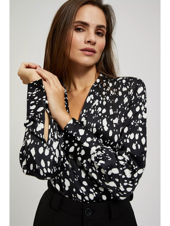 Moodo Gemusterte Bluse Moodo