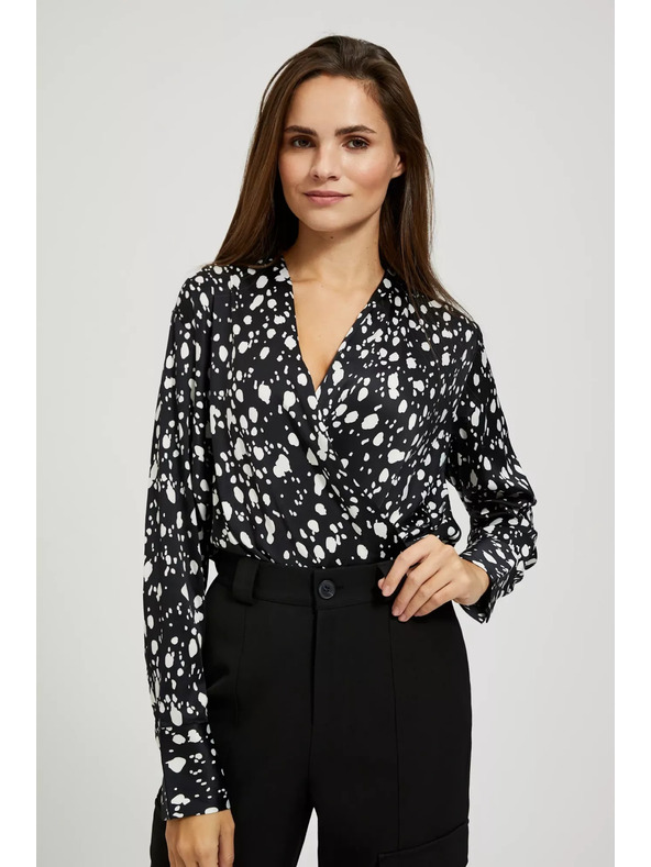 Moodo Gemusterte Bluse Moodo