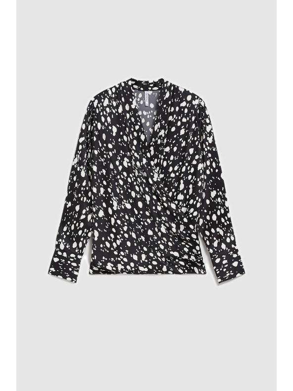 Moodo Gemusterte Bluse Moodo