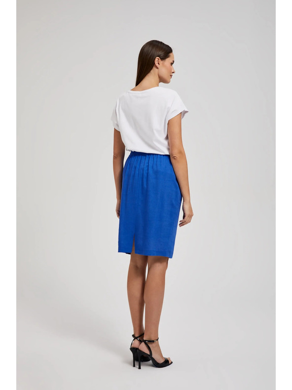 Moodo Blauer Midi-Etuirock