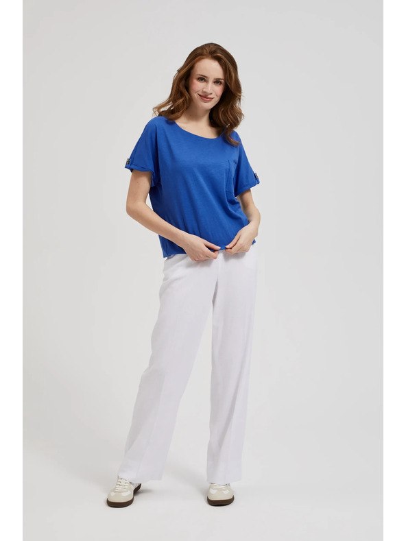 Moodo Blauer lockerer Top