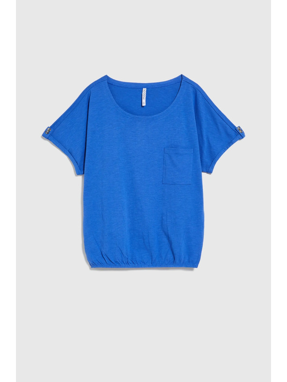 Moodo Blauer lockerer Top