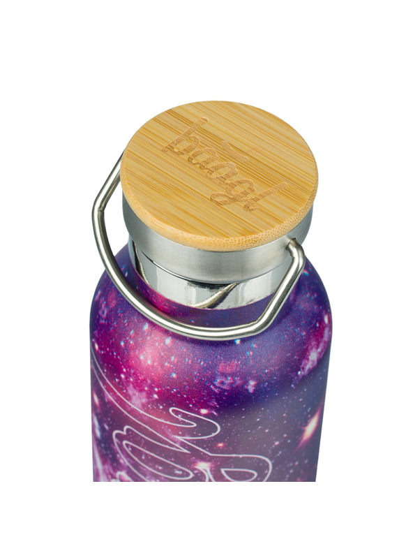 BAAGL  BAAGL Thermoflasche mit Bambusdeckel Galaxy, 500 ml