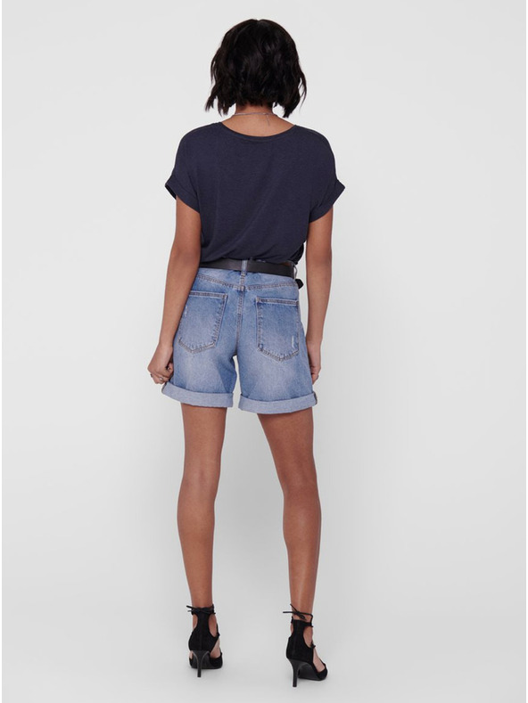 ONLY Blaues lockeres ONLY Moster-T-Shirt