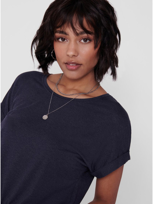 ONLY Blaues lockeres ONLY Moster-T-Shirt