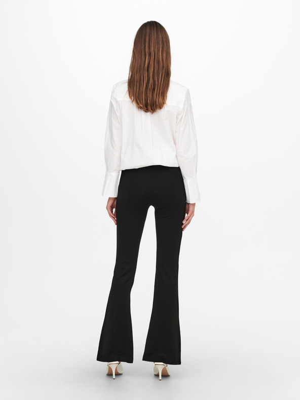 Jacqueline de Yong Schwarze Damen-Hose mit ausgestelltem Bein JDY Pretty