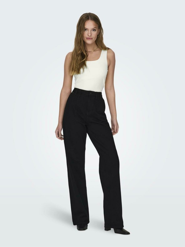 ONLY Cremefarbenes Wende-Tanktop für Damen ONLY Ea