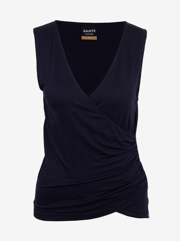 Sam 73 Dunkelblaues Damen-Basic-Tank-Top SAM73 Lupus