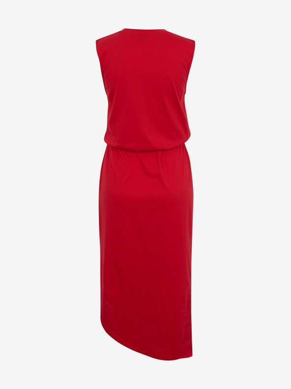 Sam 73 Rotes asymmetrisches Basic-Kleid für Damen SAM73 Antlia
