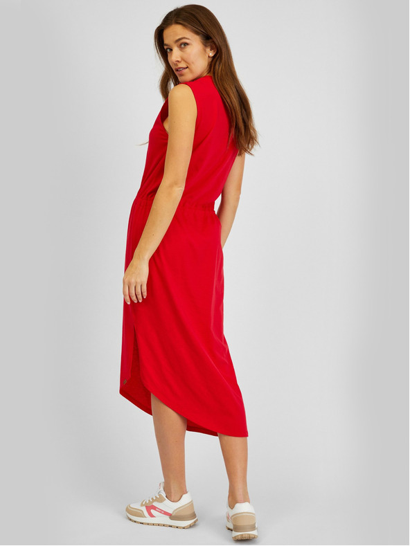 Sam 73 Rotes asymmetrisches Basic-Kleid für Damen SAM73 Antlia