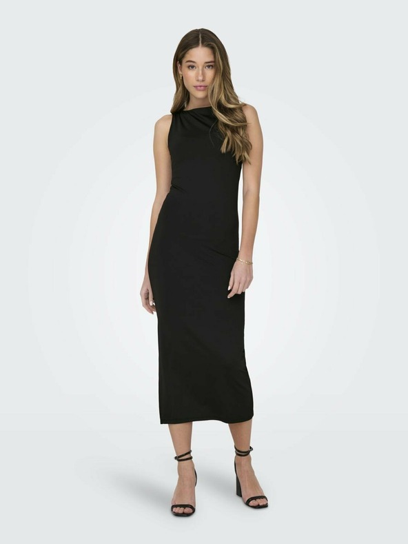 ONLY Schwarzes ärmelloses Midikleid für Damen ONLY Lea