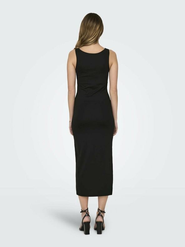 ONLY Schwarzes ärmelloses Midikleid für Damen ONLY Lea