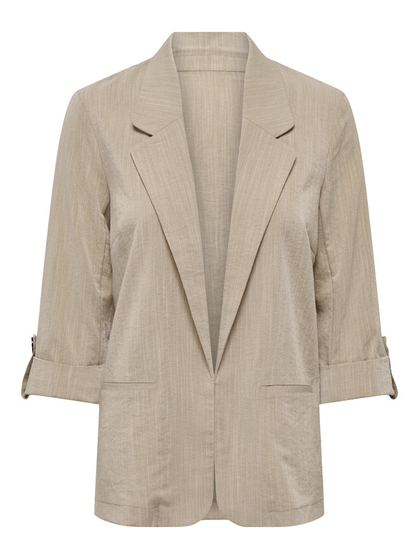 ONLY Beige gestreifte Damenjacke ONLY Marsa