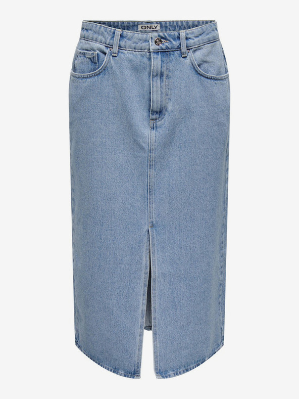 ONLY Hellblauer Damen-Denim-Midi-Rock ONLY Bianca