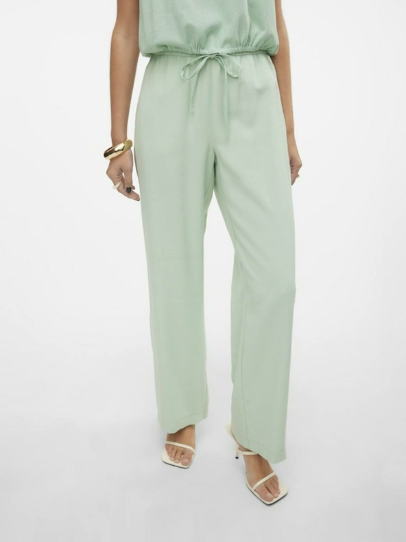 Vero Moda Hellgrüne Damen-Weitbeinhose von VERO MODA Carmen