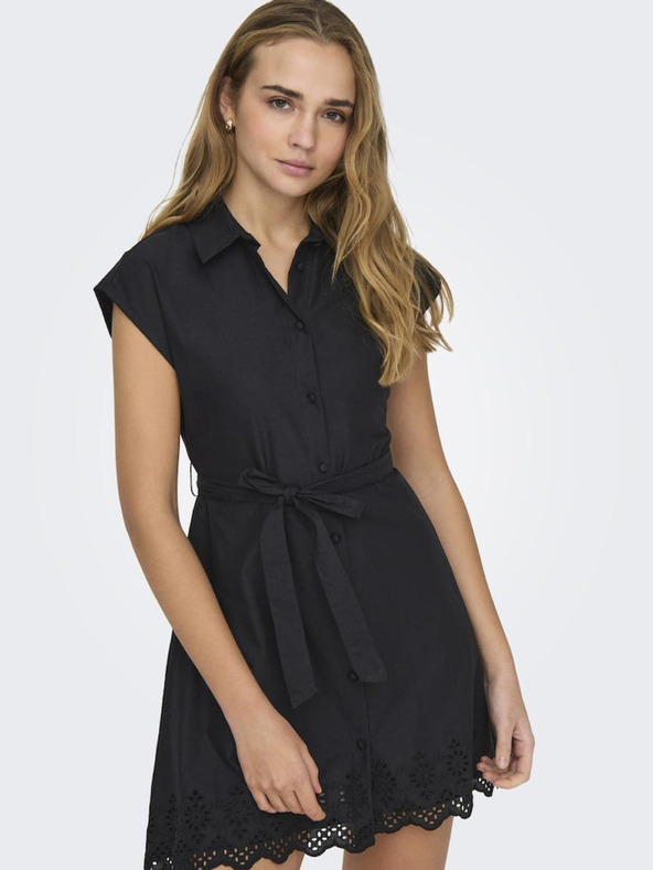 ONLY Schwarzes ONLY Lou Shirt Kleid für Damen
