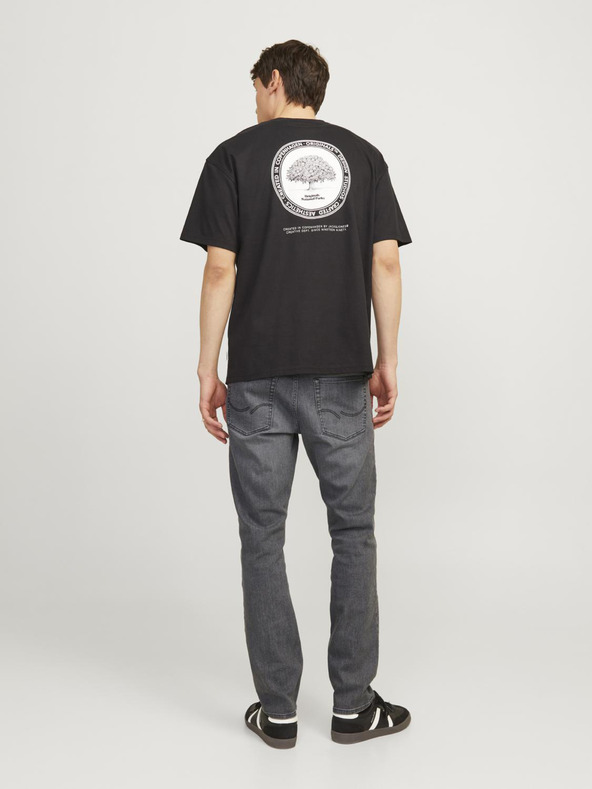 Jack & Jones Graue Herrenjeans mit schmaler Passform Jack & Jones Glenn