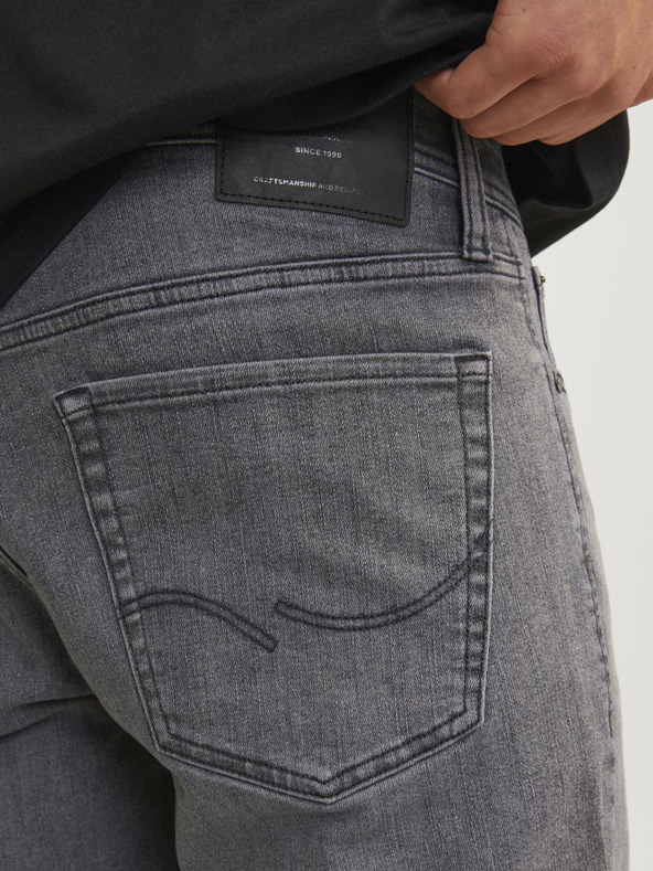 Jack & Jones Graue Herrenjeans mit schmaler Passform Jack & Jones Glenn