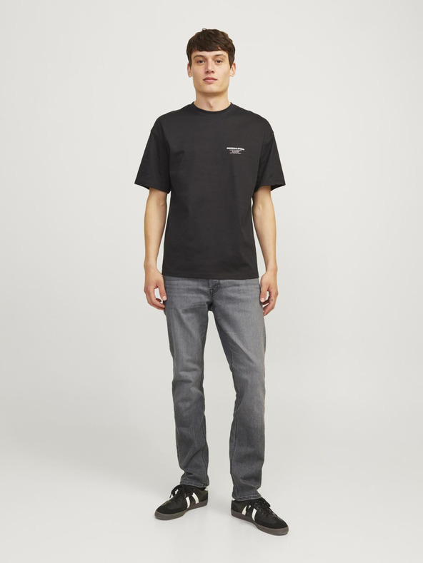 Jack & Jones Graue Herrenjeans mit schmaler Passform Jack & Jones Glenn
