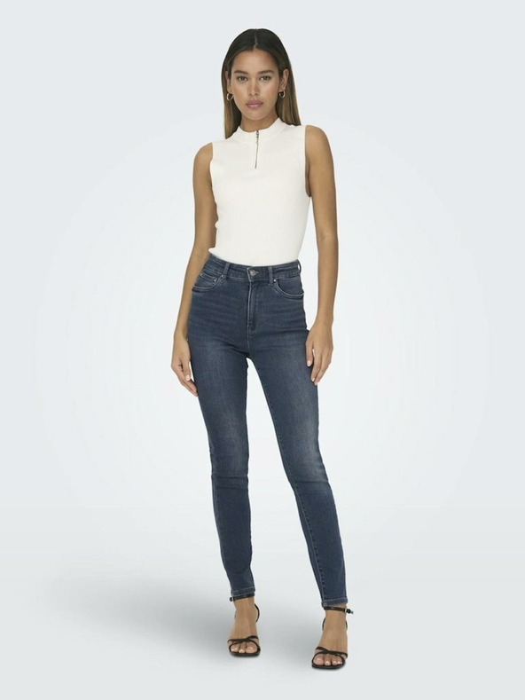 ONLY Dunkelblaue Damen Skinny Jeans ONLY Mila