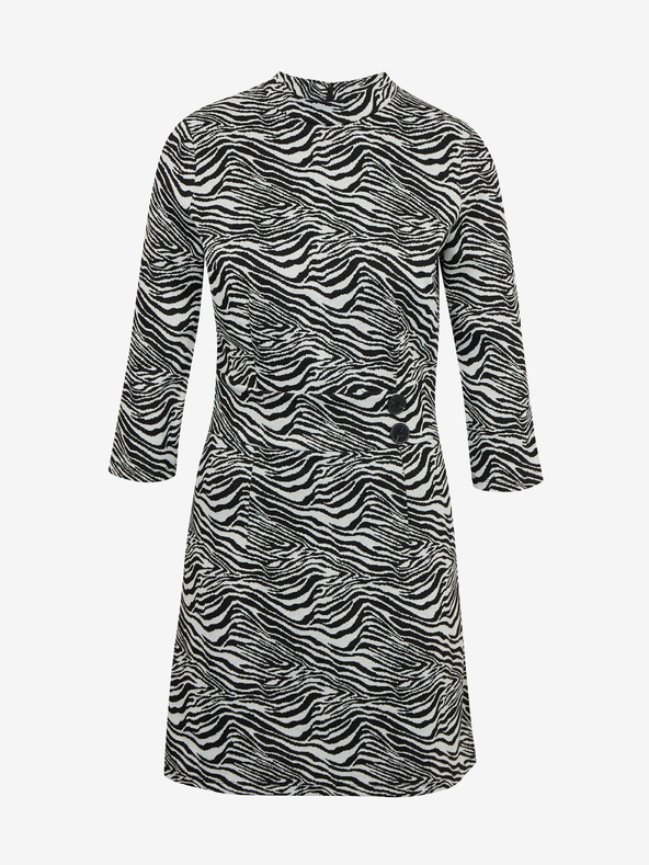 Orsay Schwarz-weißes gemustertes Damenkleid ORSAY