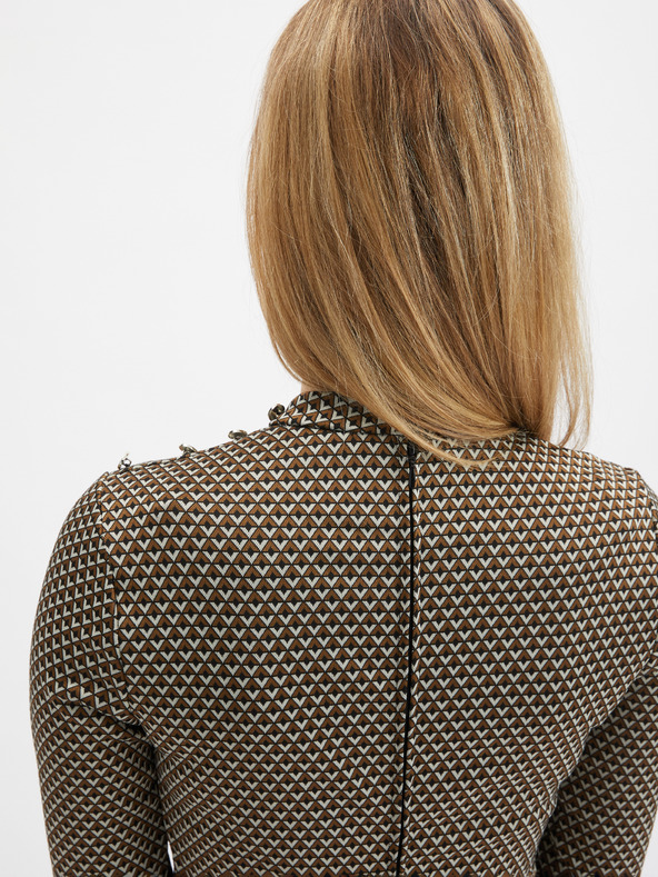 Orsay Braunes gemustertes Damenkleid ORSAY