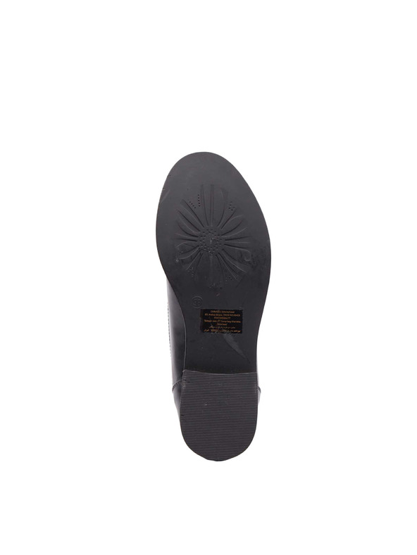 CAMAIEU Schwarze Damenhalbschuhe mit niedrigem Absatz CAMAIEU