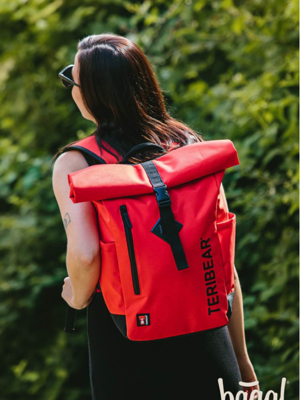 BAAGL  Roter Wickelrucksack teribear rot Baagl