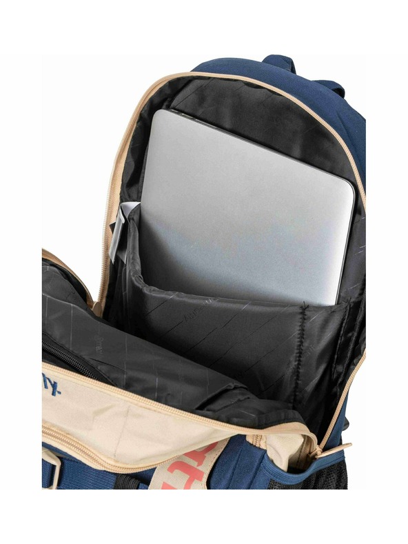 Meatfly Meatfly Rucksack Basejumper Beige / Meer 22 L + MÄPPCHEN | Sand | Volumen 22 L