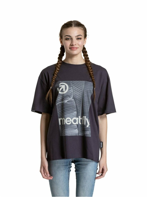 Meatfly Meatfly unisex T-Shirt Junglist Green Yellow Leaf | Grau
