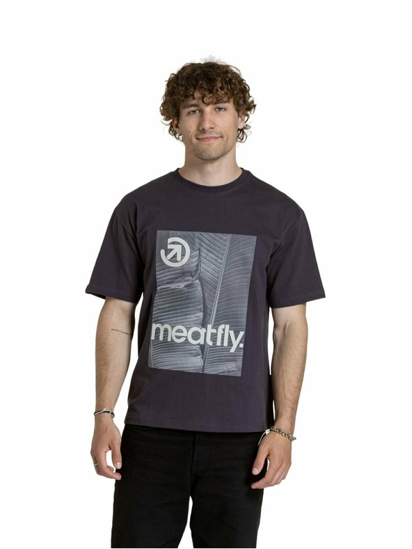 Meatfly Meatfly unisex T-Shirt Junglist Green Yellow Leaf | Grau