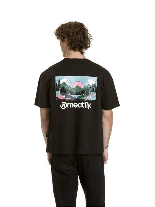 Meatfly Meatfly unisex T-Shirt Cachuma Black Blured