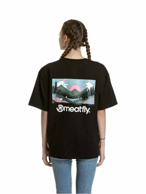 Meatfly Meatfly unisex T-Shirt Cachuma Black Blured